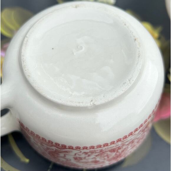 Cream and Sugar Bowl Set Memory Lane Pink/White Wedding Mom Gift Royal China - Picture 8 of 10